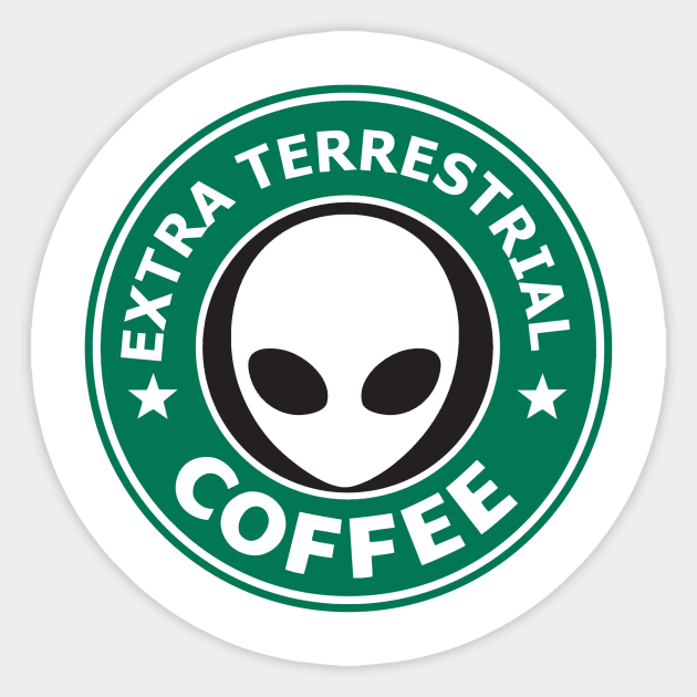 Extra Terrestrial Coffee Sticker by ControllerGeek